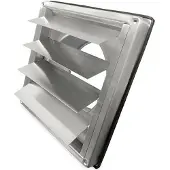 Boss & Wessing Overdrukrooster bws ventilatie aansluitmaat ø 100mm rvs