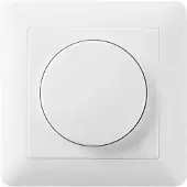 LEDVION - LED Dimmer Afdekplaat Wit - Incl.Knop