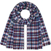 Barts Francies Sjaal Blauw - | Rood | Maat one size
