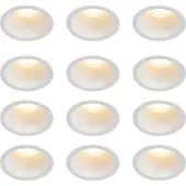 QAZQA Set van 12 inbouwspots wit GU10 35mm IP44 - Dept