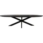 Starfurn Eettafel Brandy Black | 210 cm | Ovaal