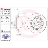 Brembo 08.A540.10 Remschijf