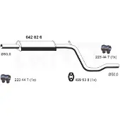 ERNST 642026 Uitlaat middendemper