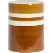 Light & Living Bijzettafel Ø33x44 cm MOOCA keramiek cognac-wit (Bruin, 33x33x44cm)