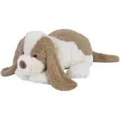 Happy horse Hond David Knuffel 38cm - Wit/Beige - Baby knuffel