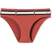 Schiesser Bikinibroek ' Aqua Californian Dream ' roestrood / zwart / wit