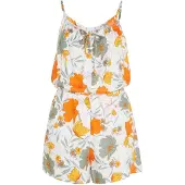 O'Neill Jumpsuit 'Leina' smoky blue / curry / oranje / wit