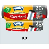 Swirl 9x Pedaalemmerzakken Met Fixeerband 20 Liter 15 Stuks