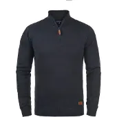 Blend Trui 'Robin' navy / bruin / zilvergrijs
