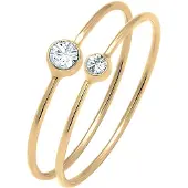 Elli Ring goud / transparant