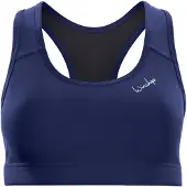 Winshape Sport bh 'SB102C' donkerblauw / wit