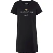 Vivance Nachthemd 'Dreams' goud / zwart / wit