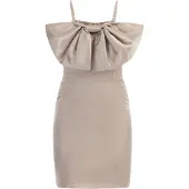 Faina Cocktailjurk taupe