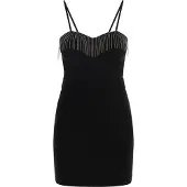 Faina Cocktailjurk zwart / zilver