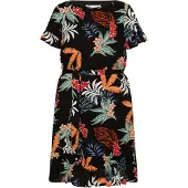 Usha Jurk gemengde kleuren / zwart