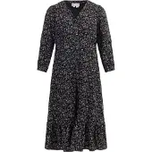 Usha Jurk groen / lila / zwart