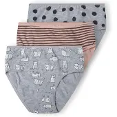 MINOTI Onderbroek grijs / koraal / zwart / wit