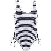 Venice beach Badpak 'Summer' donkerblauw / wit