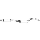 VEGAZ MZS-185 Uitlaat middendemper