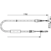 Bosch 1 987 482 310 Handremkabel