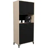 Parisot Buffetkast Felicity 80cm, 4 deuren & 1 lade - eikdecor/zwart
