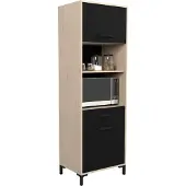 Parisot Buffetkast Felicity 60cm, 2 deuren - eikdecor/zwart