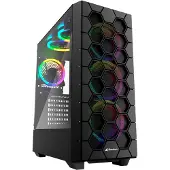 Sharkoon RGB Hex - Mid tower - ATX - Seitenteil mit Fenster (gehärtetes Glas) Desktop PC-behuizing Zwart