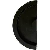 HDD pro Schuifdeurkom Inkapschelp Hdd Halve Maan Massief 40mm Zwart