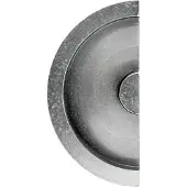 HDD pro Schuifdeurkom Inkapschelp Hdd Halve Maan Massief 40mm Old Silver