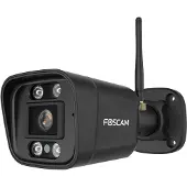 Foscam V8P Beveiligingscamera - 4K/8MP - Dual-band - WiFi - Camera met geluid- en lichtalarm - Zwart