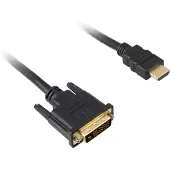 Sharkoon 1m, HDMI/DVI-D Zwart