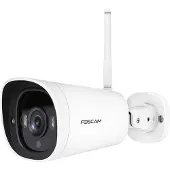 Foscam G4C Beveiligingscamera - 2K 4MP WiFi Buitencamera - Kleur Nachtzicht 20m - Starlight Sensor - IP66 Waterdicht - Spotlight - Bewegingsdetectie - App Bediening - Alexa Google Assistant - Wit