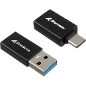 Sharkoon OfficePal USB-C adapter Set bestaande uit 1x USB-A naar USB-C en 1x USB-C naar USB-A