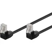 Goobay FTP CAT5e Gigabit Netwerkkabel - haaks - CCA - 3 meter - Zwart