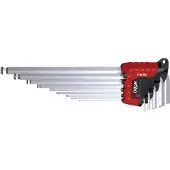 Wiha Winkelschraubendreher lang 9tlg 1,5-10mm 6knt Kugelkopf Inbus Haakse schroevendraaierset 1.5 mm, 2 mm, 2.5 mm, 3 mm, 4 mm, 5 mm, 6 mm, 8 mm, 10 mm 1.5 mm