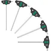 Wera 05136070001 5-delige 454/5 HF SHK Set 1 Hex-Plus T-Greep Schroevendraaierset