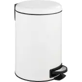 Wenko Pedaalemmer Leman Easy-close 12 Liter mat wit - Easy Close deksel - Afvalemmer - Prullenbak - Afvalbak - Vuilbak - Vuilnisbak