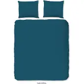 Pure dekbedovertrek uni - petrol - microvezel - 240x220