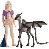 Schleich Harry Potter 2-Delige Set met Luna Lovegood & Baby Thestral Verzamelfiguren voor Kinderen 6+