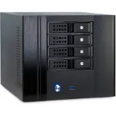 Inter-Tech SC-4004 Mini-tower PC-behuizing Zwart