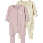 Name it Nachtkledij beige / lichtblauw / rosa / wit