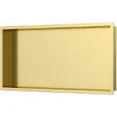 Luca Inbouwnis Sanitair 60x30x6,5cm RVS Geborsteld Goud PVD