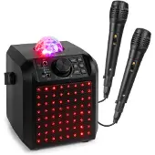 Fenton KAR55B karaoke set met 2 microfoons - Karaoke speaker met