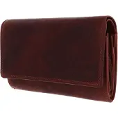 Mustang Leer portemonnee Udine Wallet with Flap Brown bruine