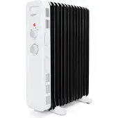 Aigostar Hubery 33ZDK - Oliegevulde radiator - Kachel - 3 Standen - Elektrische verwarming - 2500W - Wit