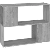 vidaXL Boekenkast/kamerscherm 80x24x63 cm grijs sonoma eikenkleurig