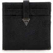 GUESS Kaarthoes Cresidia Tab Card Case Black Zwart