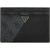 GUESS Kaarthouder Card Holder Coal Logo Donkergrijs