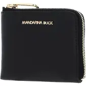 Mandarina Duck Leren Portemonnee Luna Wallet Black Zwart