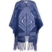 Usha Cape enziaan / wit
